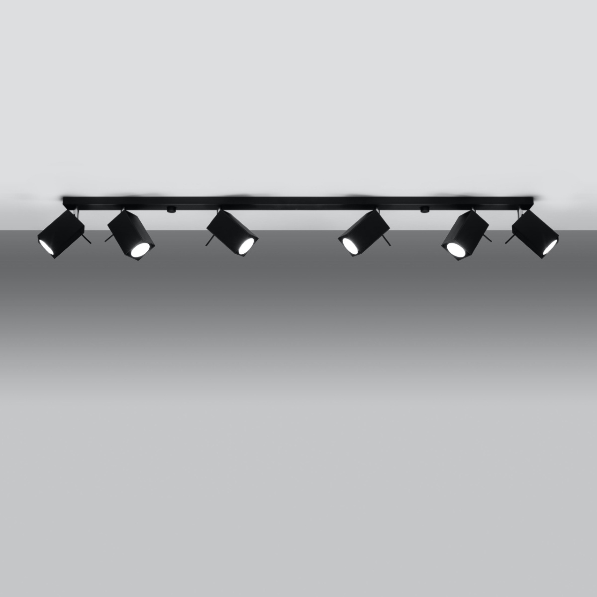 Plafondlamp MERIDA 6L zwart