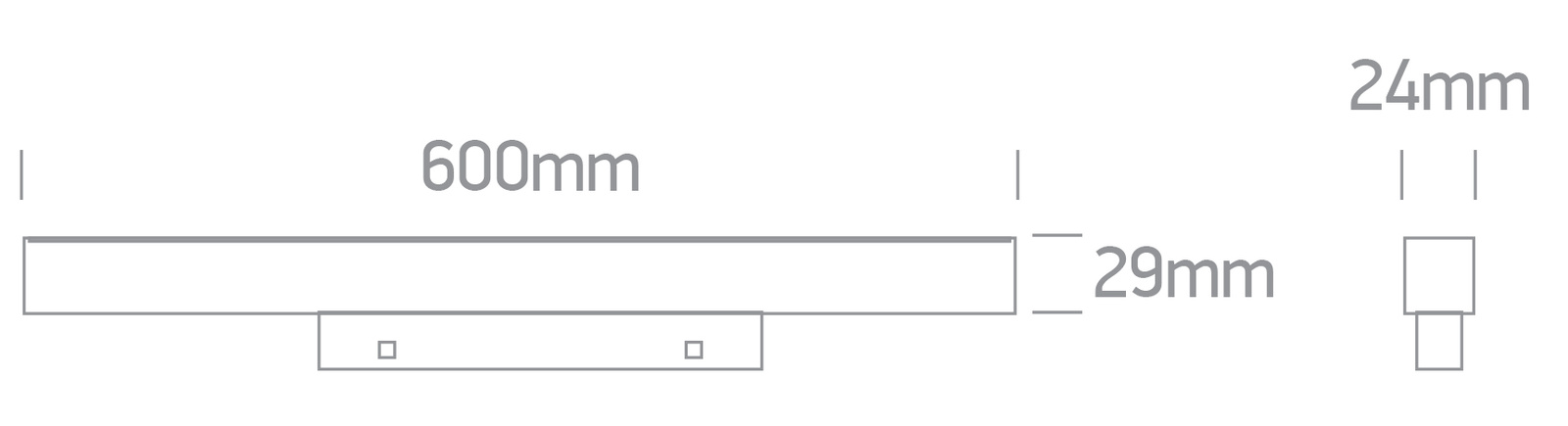 YUMO zwarte LED 3000K 16W 1280lm