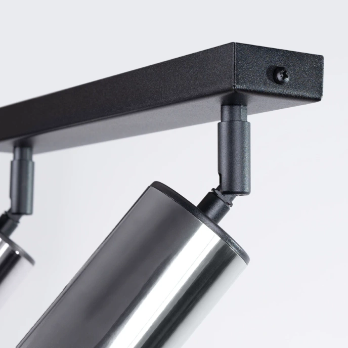 Plafondlamp WINX 2 zwart/chroom