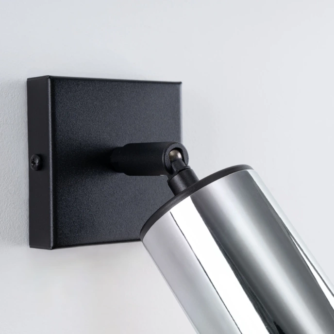 Wandlamp WINX zwart/chroom