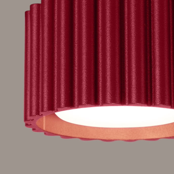 Plafondlamp AURA 1 bordeaux Gx53