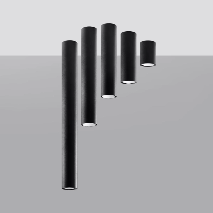 Plafondlamp LAGOS 10 zwart