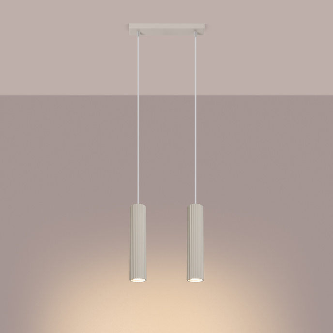 Hanglamp KARBON 2 beige