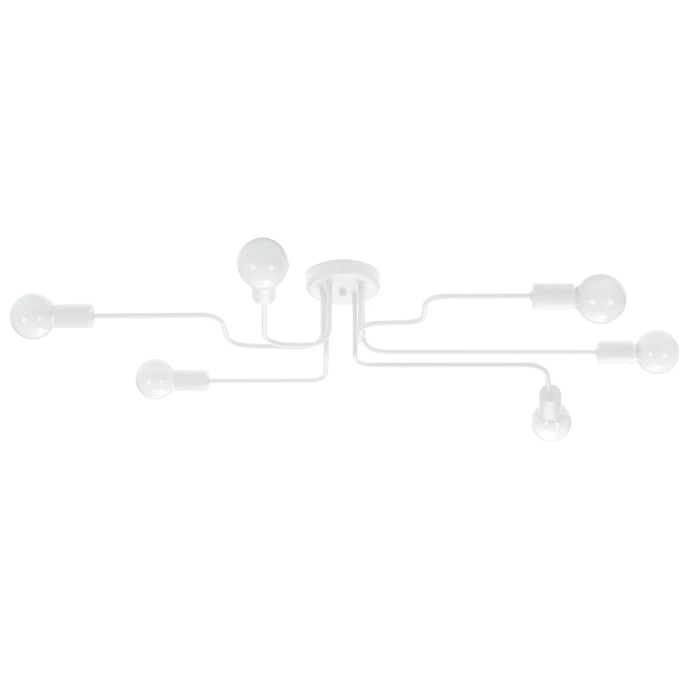 Kroonluchter VECTOR 6 wit