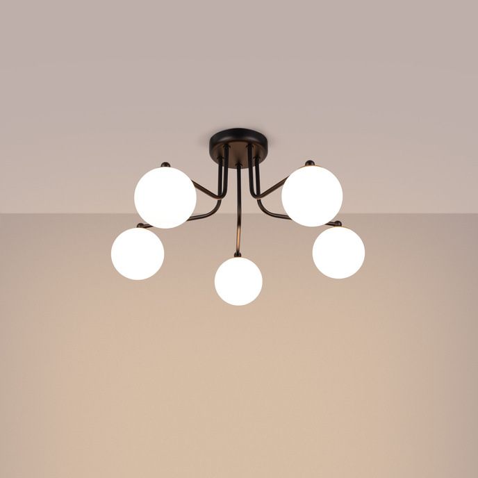 Kroonluchter ASTRAL 5 zwart