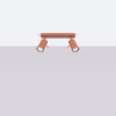 Plafondlamp RING 2 rood ochra