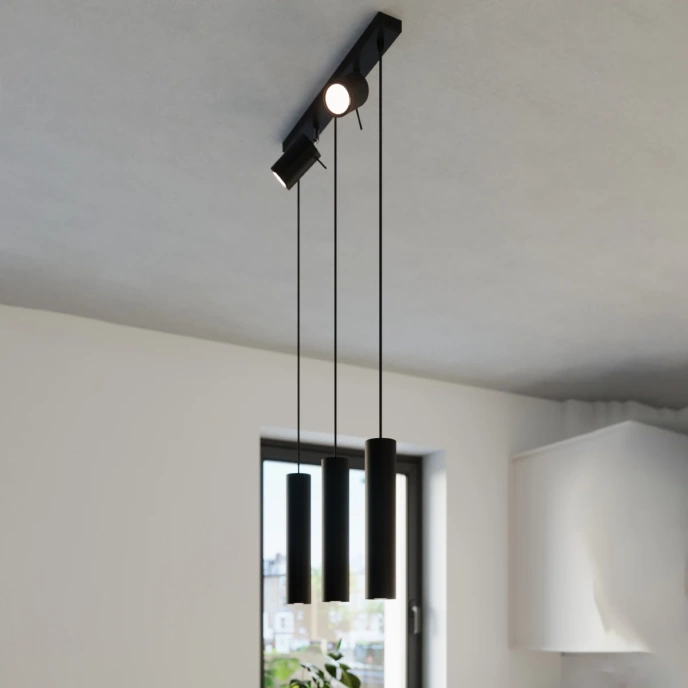 Hanglamp RING 3 zwart