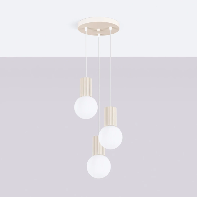 Hanglamp HALO 3P beige