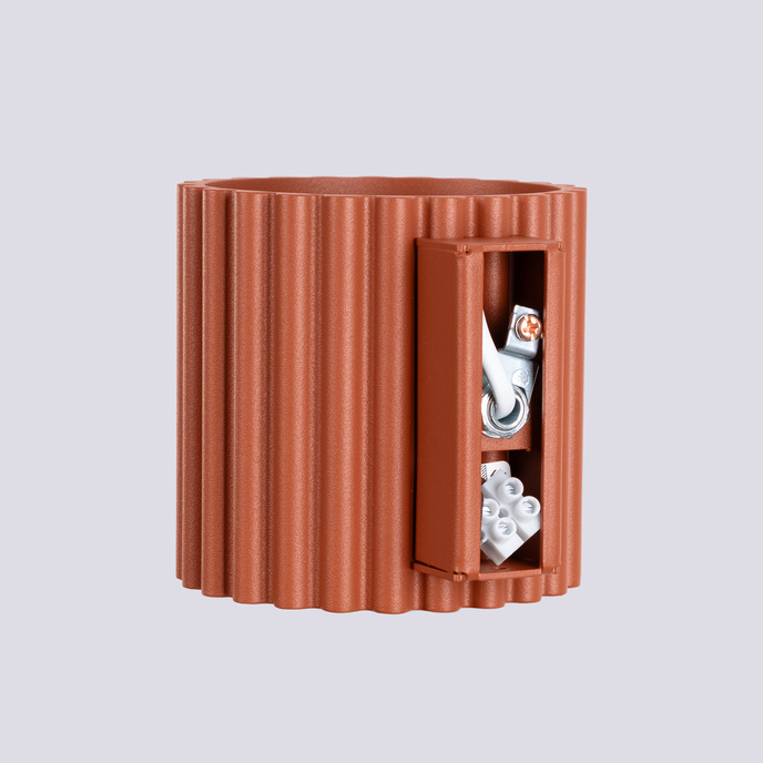 Wandlamp AURA rood ochra G9