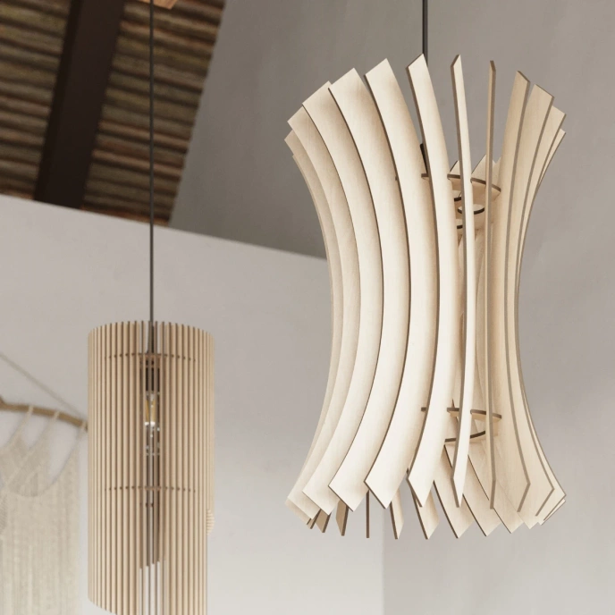 Hanglamp ALEXIA hout