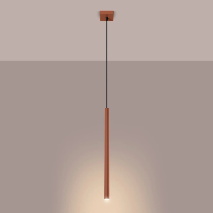 Hanglamp PASTELO 1 rood oker