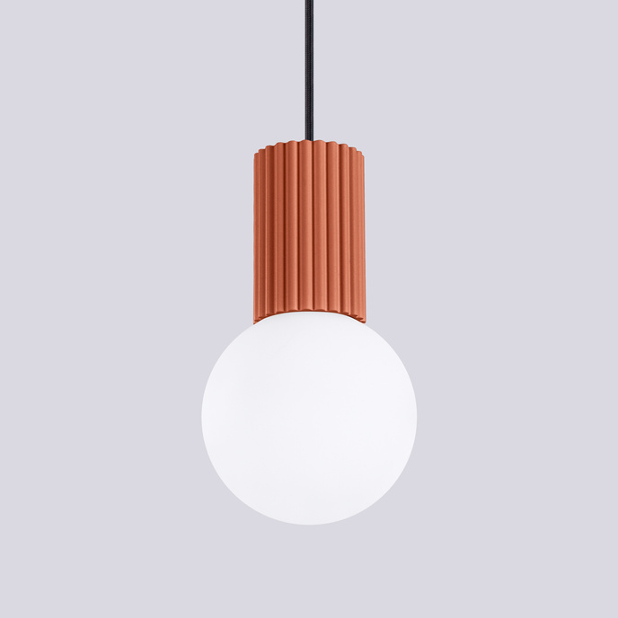 Hanglamp HALO 1 rood ochra