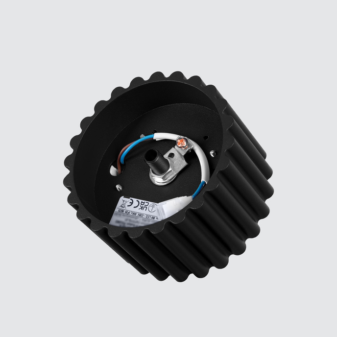 Plafondlamp AURA 1 zwart Gx53