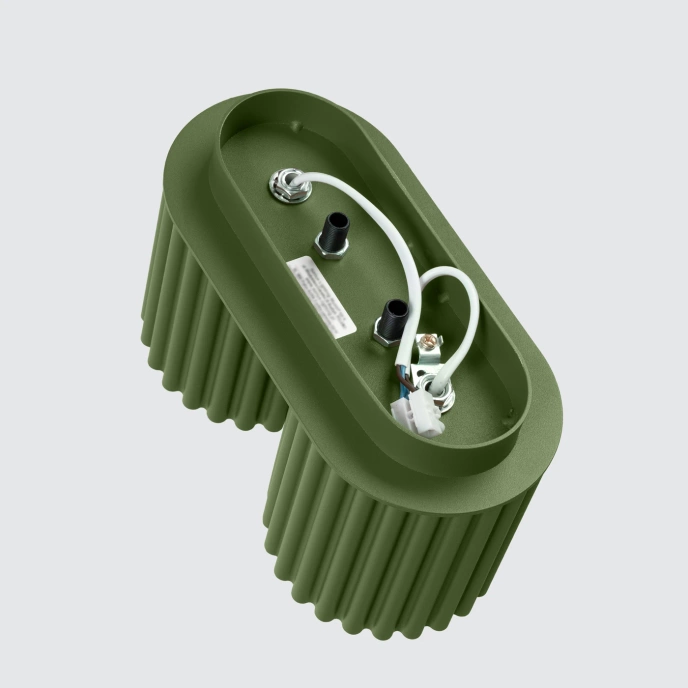 Plafondlamp AURA 2 olijfgroen GU10