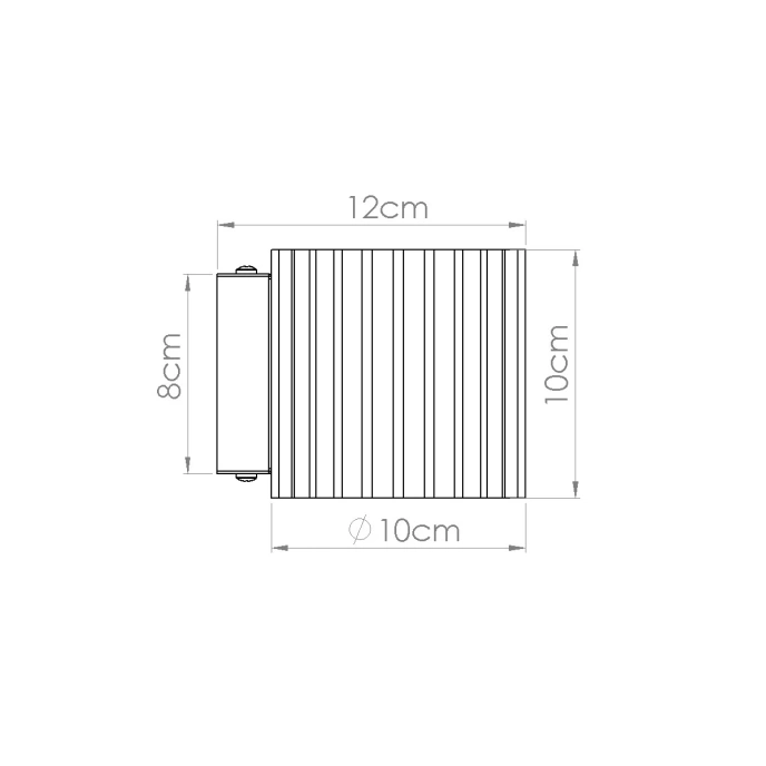 Wandlamp AURA zwart G9
