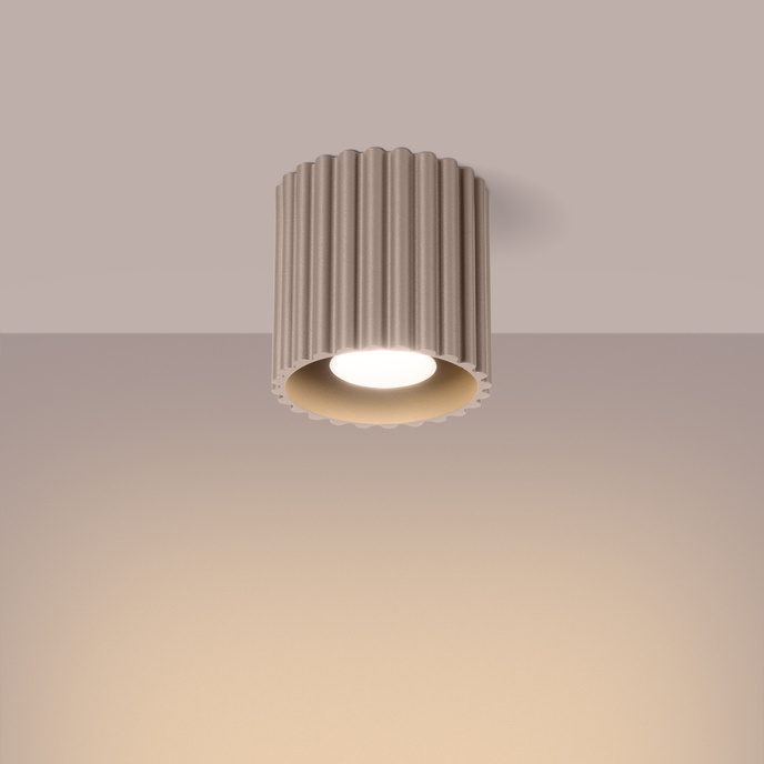 Plafondlamp AURA 1 taupe GU10