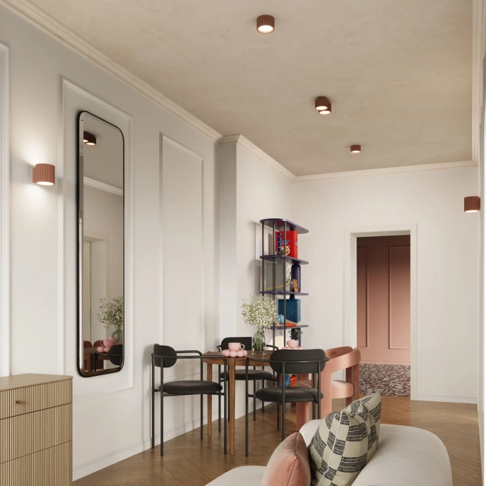 Plafondlamp AURA 1 mokka Gx53