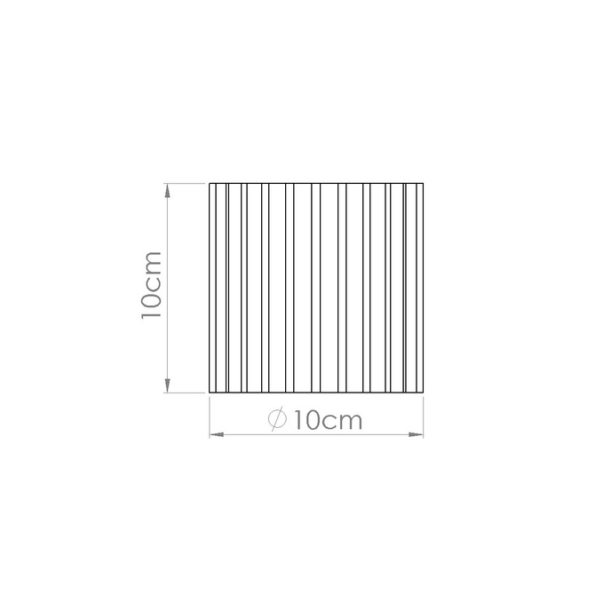 Plafondlamp AURA 1 rood ochra GU10