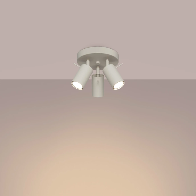 Plafondlamp RING 3P beige