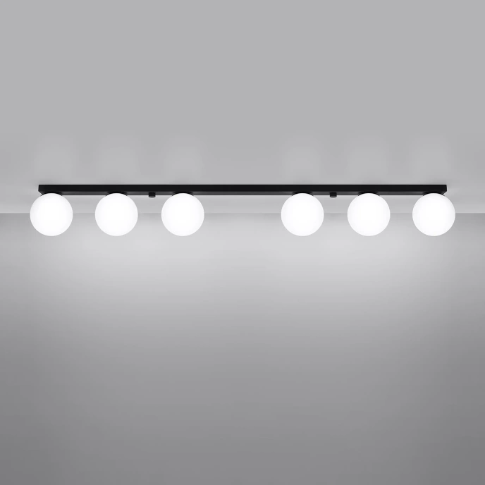 Plafondlamp YOLI 6 zwart