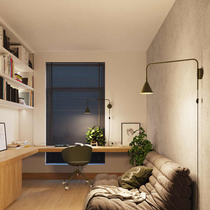 Wandlamp NOX olijfgroen