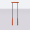 Hanglamp KARBON 2 rood oker