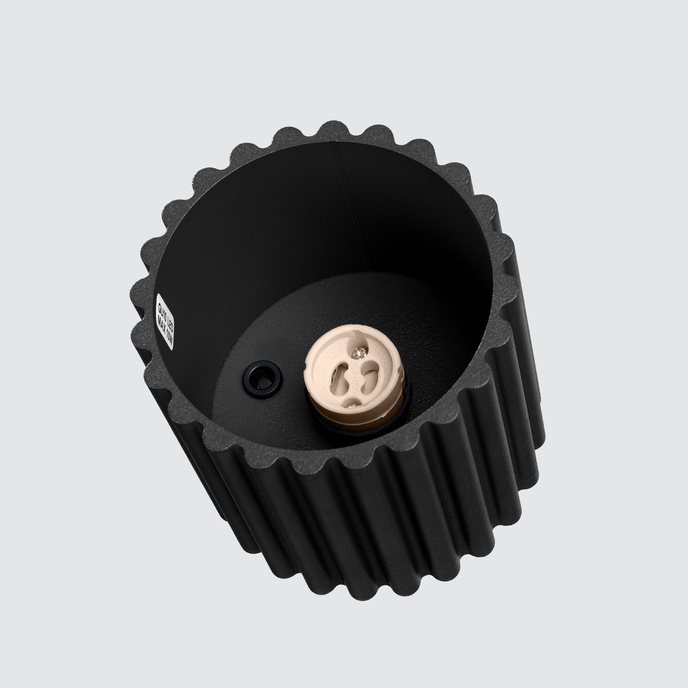 Plafondlamp AURA 1 zwart GU10