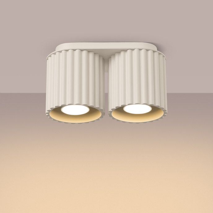 Plafondlamp AURA 2 beige GU10