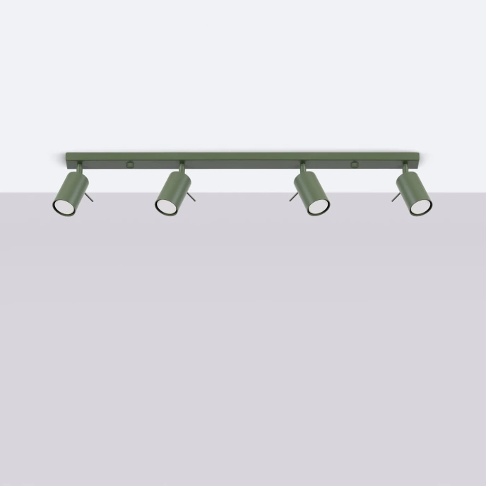 Plafondlamp RING 4L olijfgroen