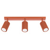 Plafondlamp KARBON 3L rood oker