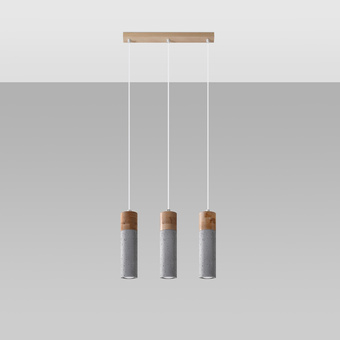Hanglamp ZANE 3 grijs