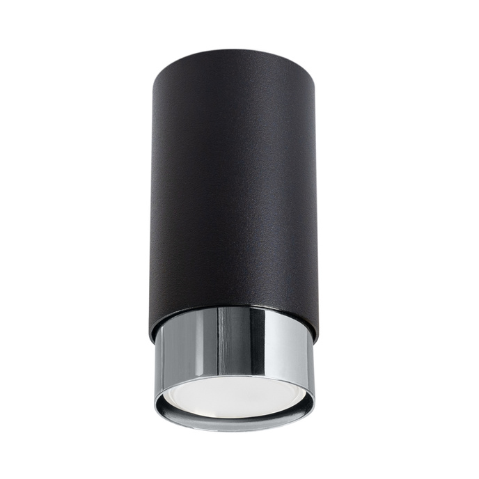 Plafondlamp NERO 12,5 zwart/chroom