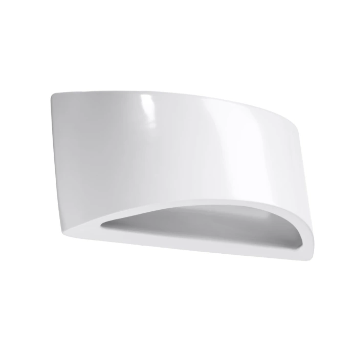 Gelakte wandlamp VIXEN wit glans