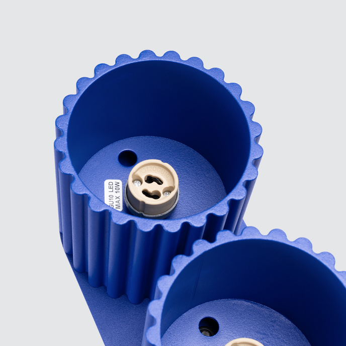 Plafondlamp AURA 2 ultramarijn GU10