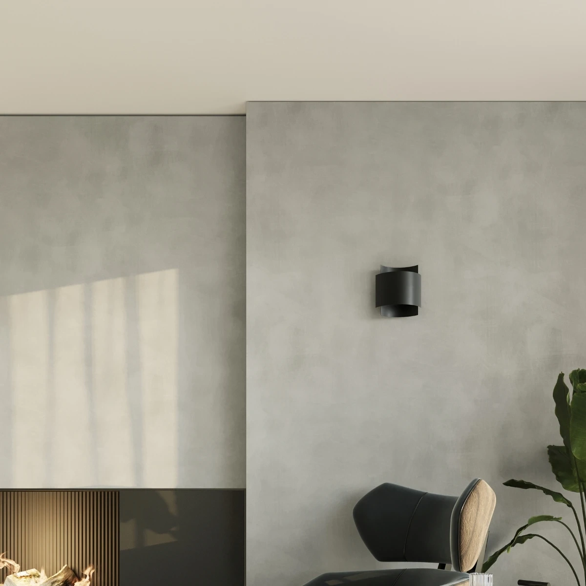 Wandlamp IMPACT zwart