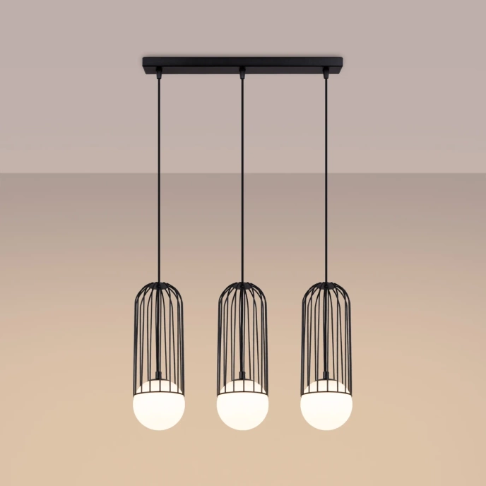 Hanglamp BRINA 3L zwart