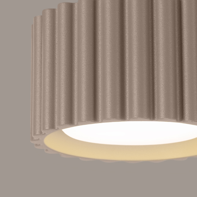 Plafondlamp AURA 1 taupe Gx53