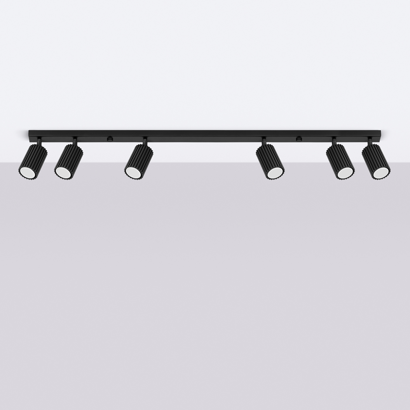 Plafondlamp KARBON 6L zwart