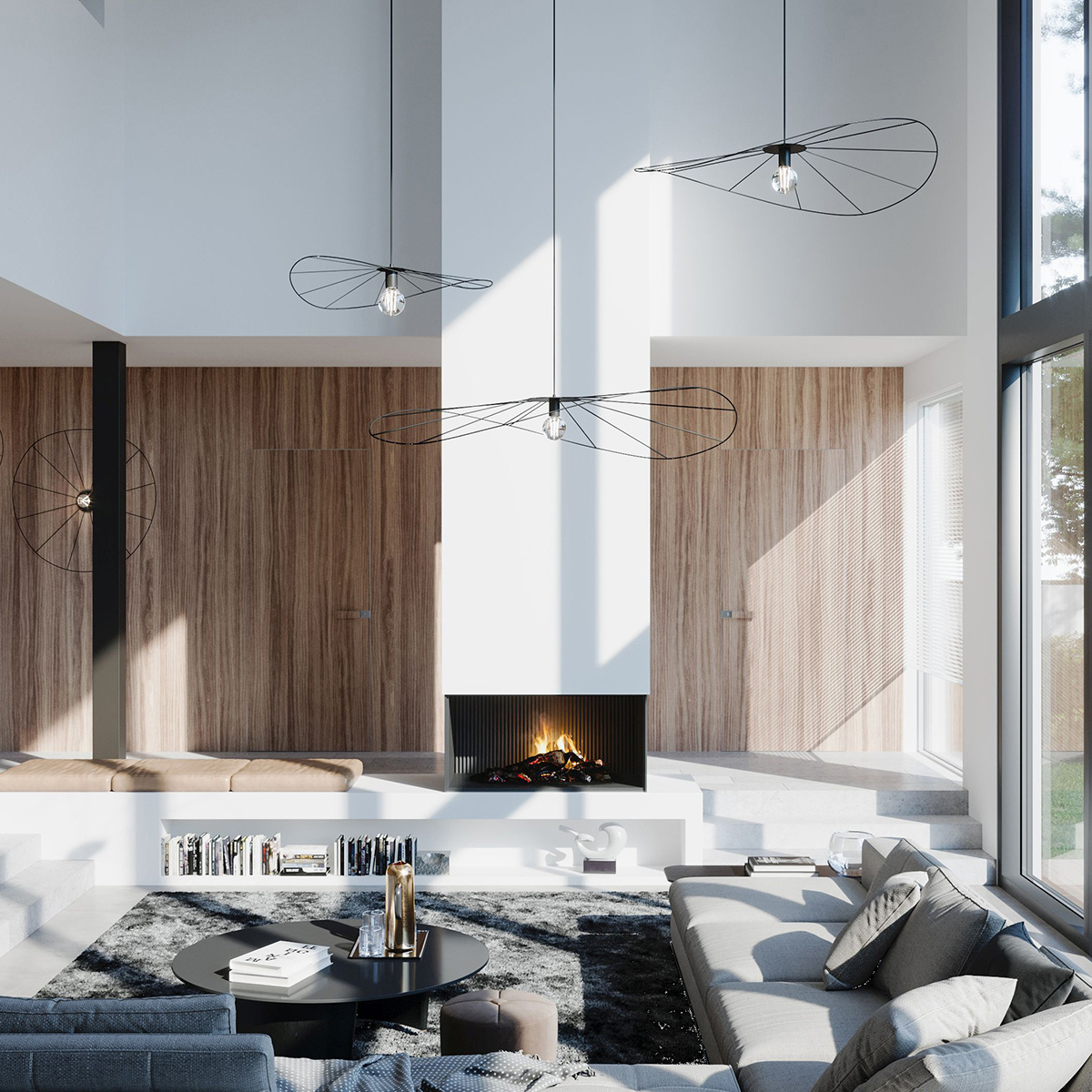 Hanglamp ESKOLA 140 zwart