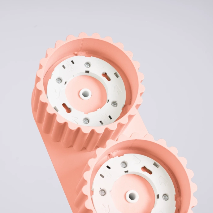 Plafondlamp AURA 2 perzik Gx53