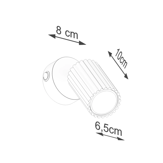 Wandlamp KARBON taupe met schakelaar