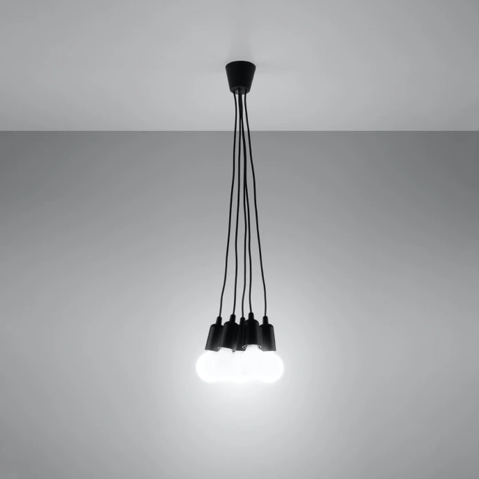 Hanglamp DIEGO 5 zwart