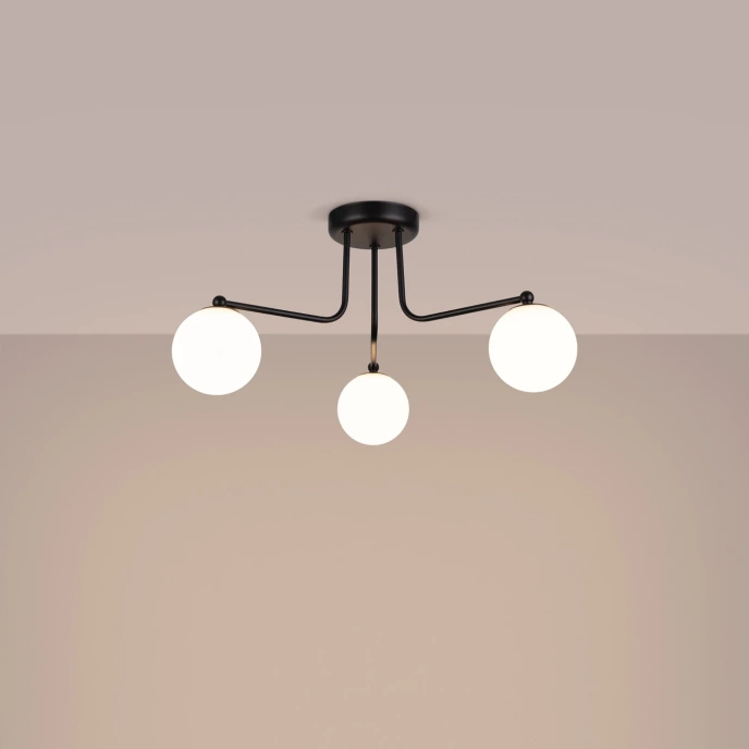 Kroonluchter ASTRAL 3 zwart