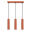 Hanglamp KARBON 3L rood oker