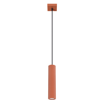 Hanglamp KARBON 1 rood oker