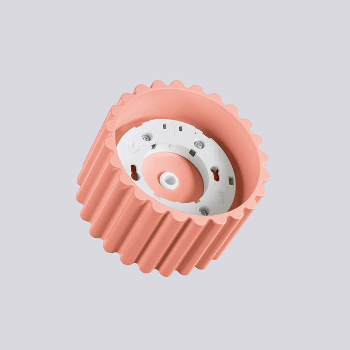 Plafondlamp AURA 1 perzik Gx53