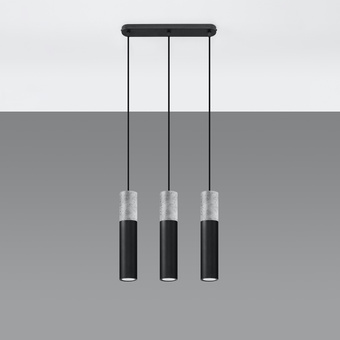 Hanglamp BORGIO 3L zwart