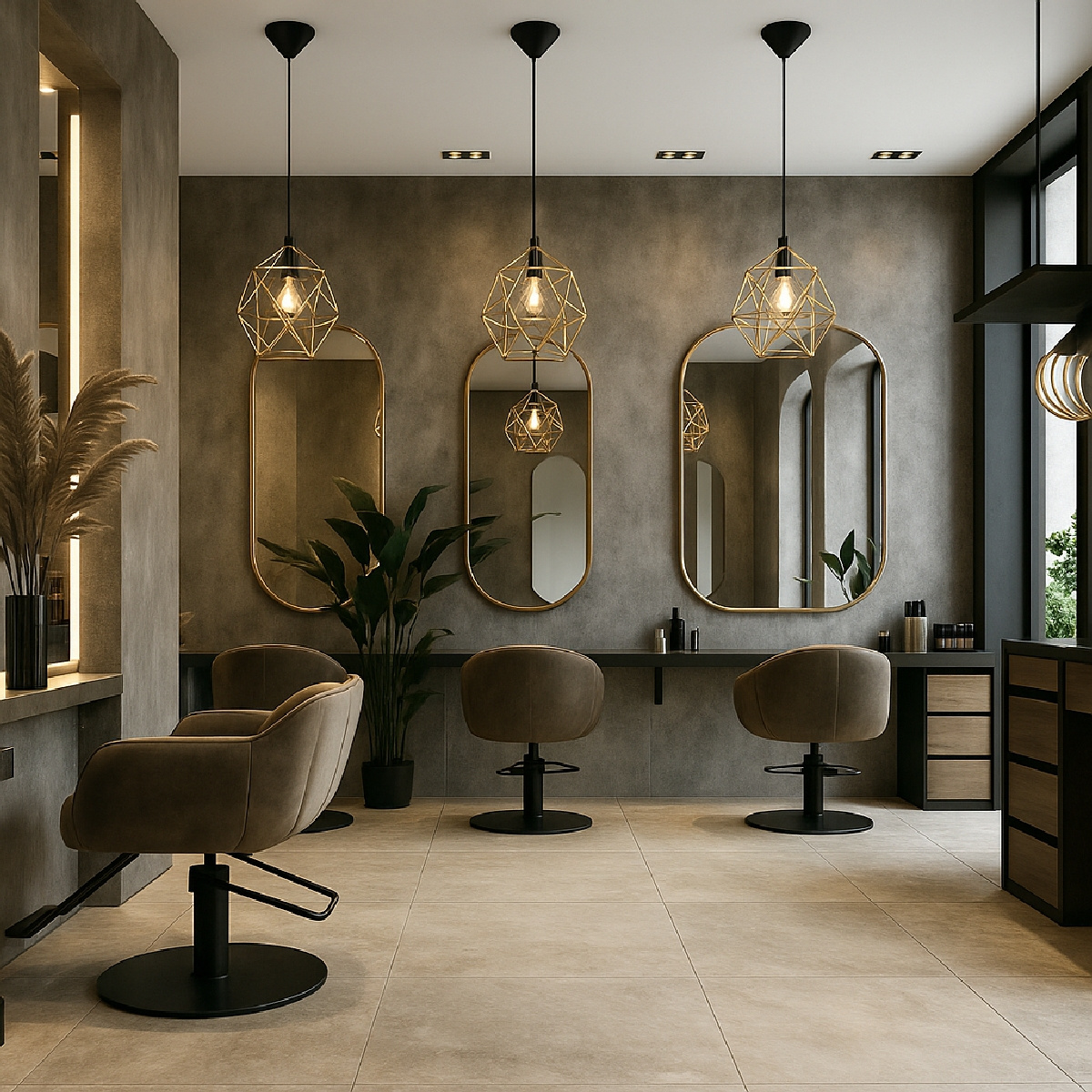 Hanglamp TRIOM 30 goud