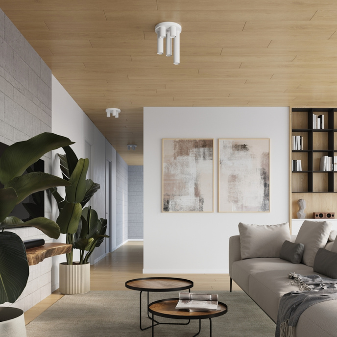 Plafondlamp LAGOS 5P wit