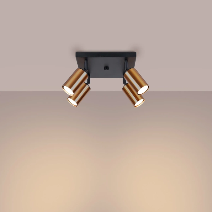 Plafondlamp WINX 4 zwart/co